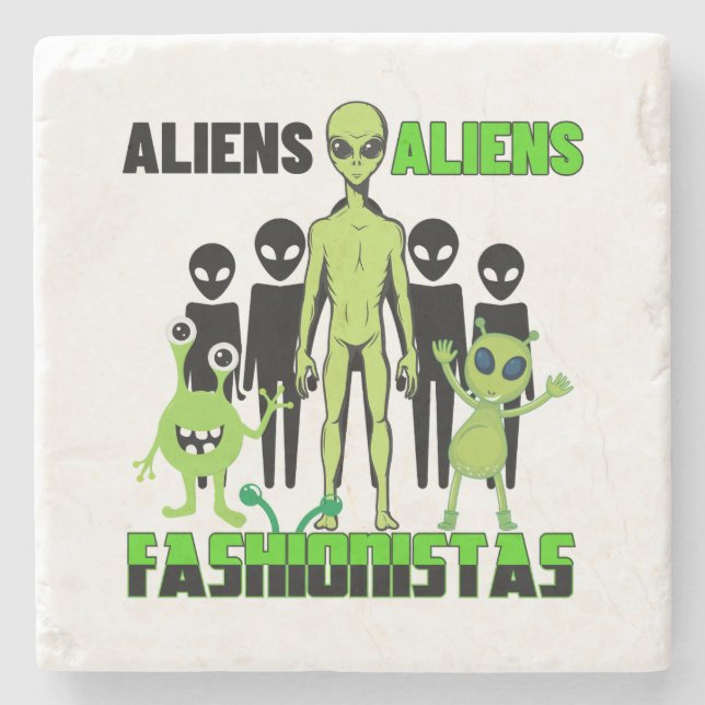 Porta-copo De Pedra Alienígena em moda.w (Frente)