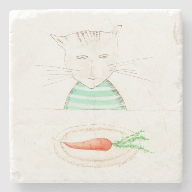 Porta-copo De Pedra Alphonse le Chat (Frente)