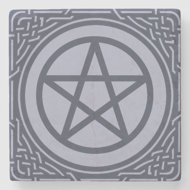 Porta-copo De Pedra Altar Pentacle - Mar (Frente)