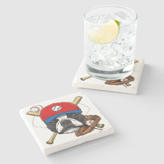 Porta-copo De Pedra Amante de Boston Terrier Pedra Coaster| Lover Ston