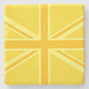 Porta-copo De Pedra Amarelo Amarelo Jack British Flag Background
