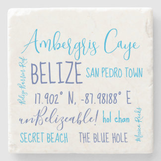 Porta-copo De Pedra Ambergris Caye Belize