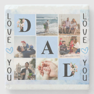 Porta-copo De Pedra Ame-O A Colagem Personalizada De Fotografias - Per