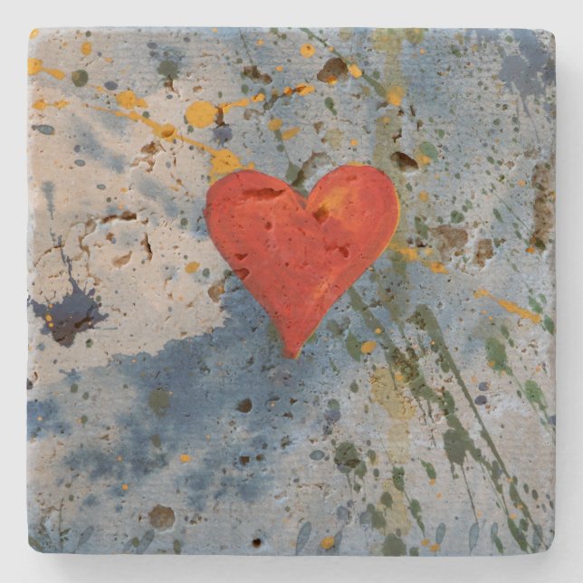 Porta-copo De Pedra Amor (Frente)