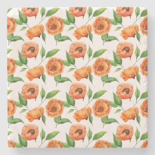 Porta-copo De Pedra Amor Botânico Romântico