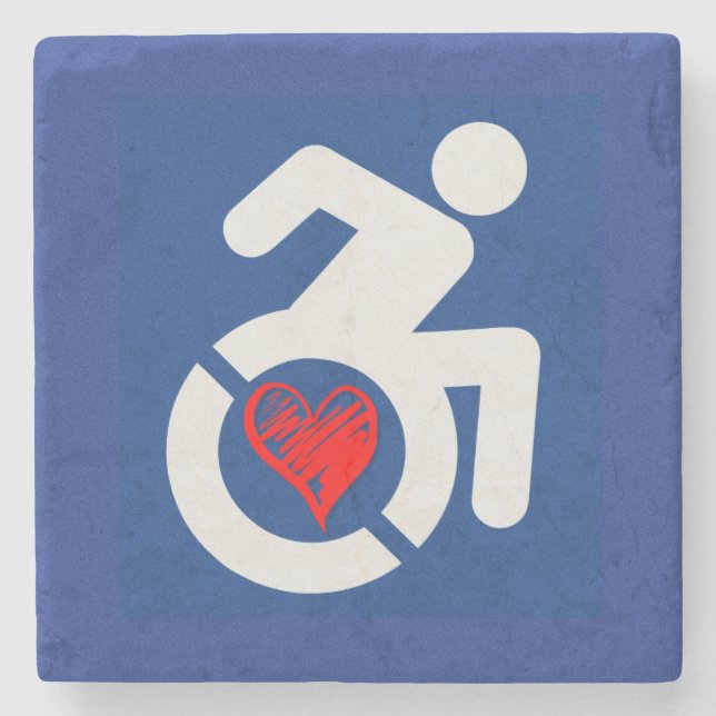 Porta-copo De Pedra Amor Deficientes (Frente)
