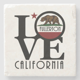 Porta-copo De Pedra AMOR Fullerton California