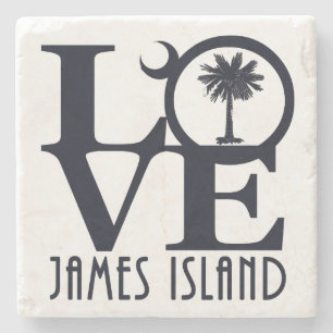 Porta-copo De Pedra AMOR Ilha James