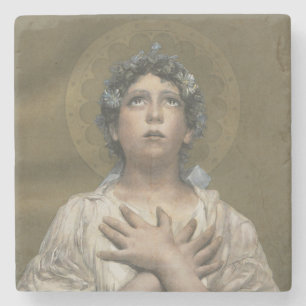 Porta-copo De Pedra Angel Natal