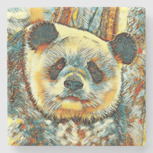 Porta-copo De Pedra AnimalArt_Panda_014