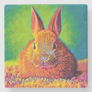 Porta-copo De Pedra AnimalColor_Rabbit_07