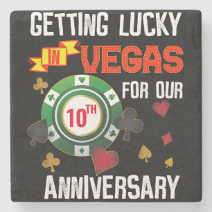 Porta-copo De Pedra Aniversário de Las Vegas Combinação de Casais Sort