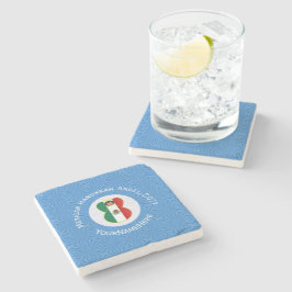Porta-copo De Pedra Anjo Mexicano Bandeira de Hanukkah Personalizada