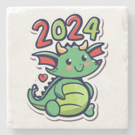 Porta-copo De Pedra Ano Novo Chinês Do Dragão