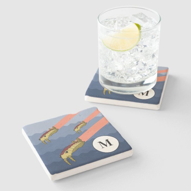 Porta-copo De Pedra Anomalocaris - Pré-História Personalizada (Lateral)