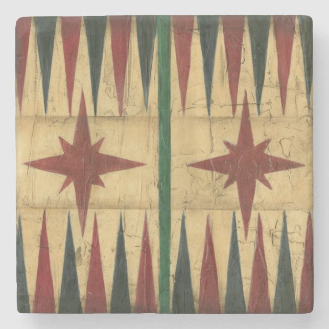 Porta-copo De Pedra Antiguidade Conselho de Jogos Backgammon por Ethan (Frente)