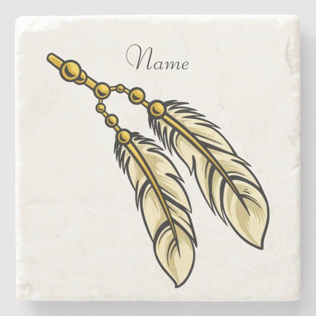 Porta-copo De Pedra Apache Penas Thunder_Cove (Frente)