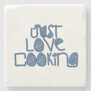 Porta-copo De Pedra Apenas Cozinhar De Amor