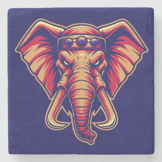 Porta-copo De Pedra Apex Pachyderm - Edição Azul Marinho e Laranja