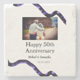 Porta-copo De Pedra aplausos para o aniversário de 50 anos adicionar n