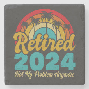 Porta-copo De Pedra Aposentado 2024 Não É Meu Problema Mais Retirada