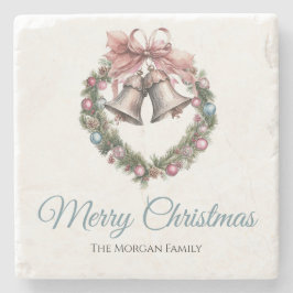 Porta-copo De Pedra Arco de Folhagem de Ferro Verde e Fita Rosa