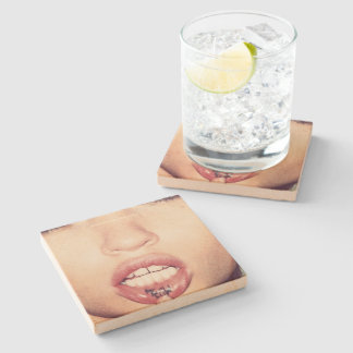 Porta-copo De Pedra Arenito do "Meow"