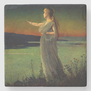 Porta-copo De Pedra Ariadne em Naxos John Atkinson Grimshaw