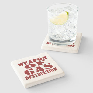 Porta-copo De Pedra Arma De Destruição De Gás