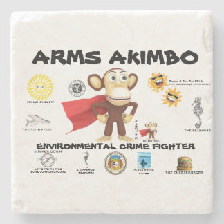 Porta-copo De Pedra ARMSAKIMBO Stone Coaster