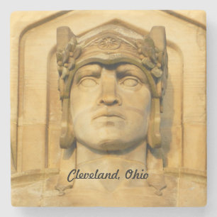 Porta-copo De Pedra Art Deco Bridge Face (Cleveland)