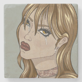 Porta-copo De Pedra Art Nouveau