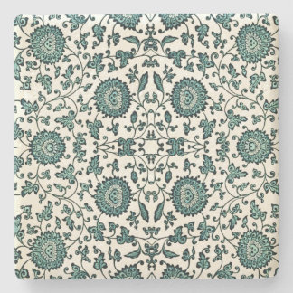 Porta-copo De Pedra Art Nouveau Reprodução de Padrão Floral Chinês