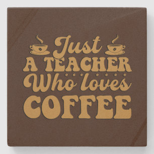 Porta-copo De Pedra Arte de café para professores