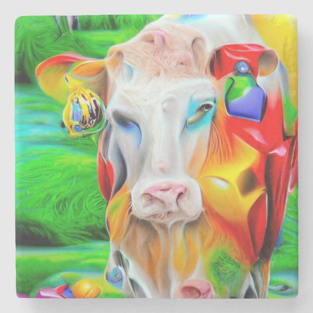 Porta-copo De Pedra Arte de Fazenda Surreal (Frente)