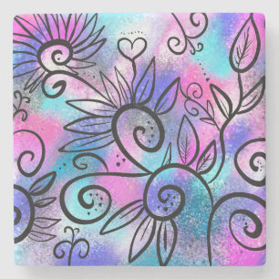 Porta-copo De Pedra Arte engraçada de pássaros