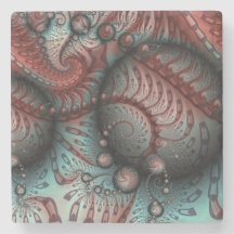 Arte fractal de fantasia vívida abstrata marrom az