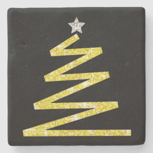 Porta-copo De Pedra Árvore de Natal brilhante