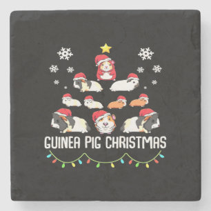 Porta-copo De Pedra Árvore de Natal de Porco Furioso Pig Lover