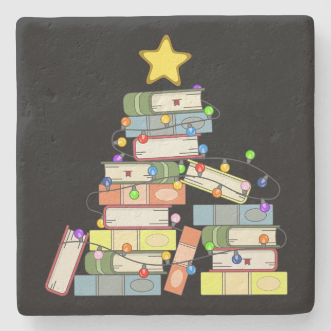 Porta-copo De Pedra Árvore de Natal I (Frente)