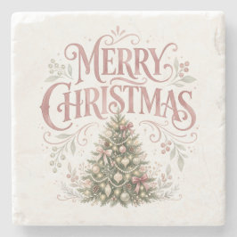 Porta-copo De Pedra Árvore de Natal Tradicional Rosa | Pinkmas