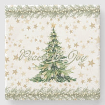 Árvore Verde De Natal Da Paz E Da Alegria