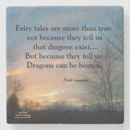 PORTA-COPO DE PEDRA AS FAIRY TALES SÃO MAIS DO QUE A VERDADEIRA COSTA