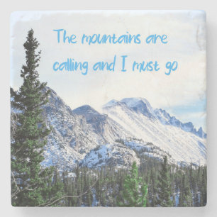 Porta-copo De Pedra As Montanhas Estão Ligando E Eu Preciso Ir