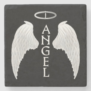 Porta-copo De Pedra Asas de anjo