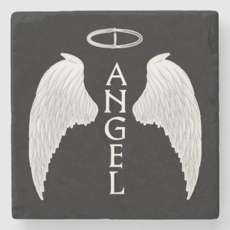Porta-copo De Pedra Asas de anjo