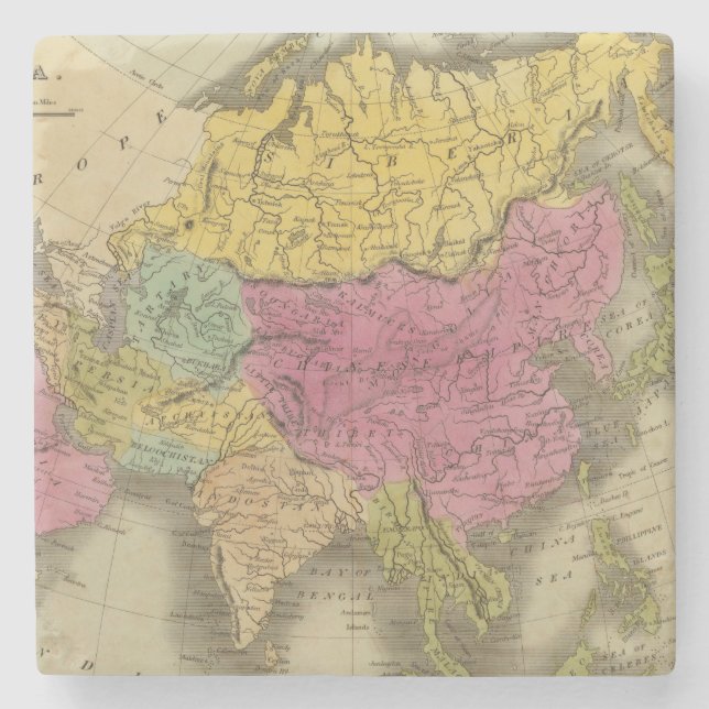 Porta-copo De Pedra Ásia 8 (Frente)