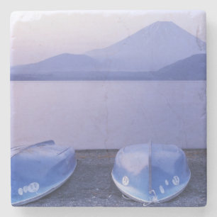 Porta-copo De Pedra Ásia, Japão, Yamanashi, Barcos a remo no Lago Moto