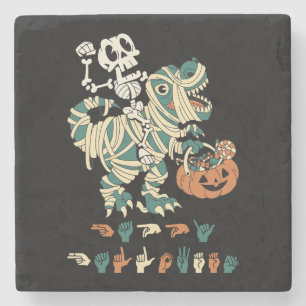Porta-copo De Pedra ASL Happy Halloween II - Festa de Spooky