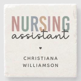 Porta-copo De Pedra Assistente de Enfermagem Personalizado